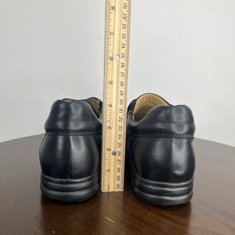 Birkenstock Footprints Shoes Women's 38 / 7-7.5 Black Leather Comfort Loafer - Picture 10 of 16